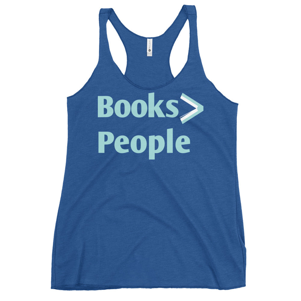 Books>People Women's Racerback Tank