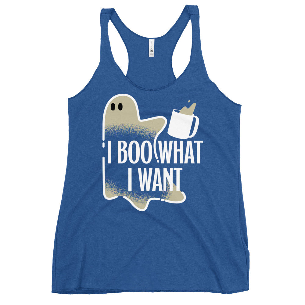 I Boo What I Want Women's Racerback Tank