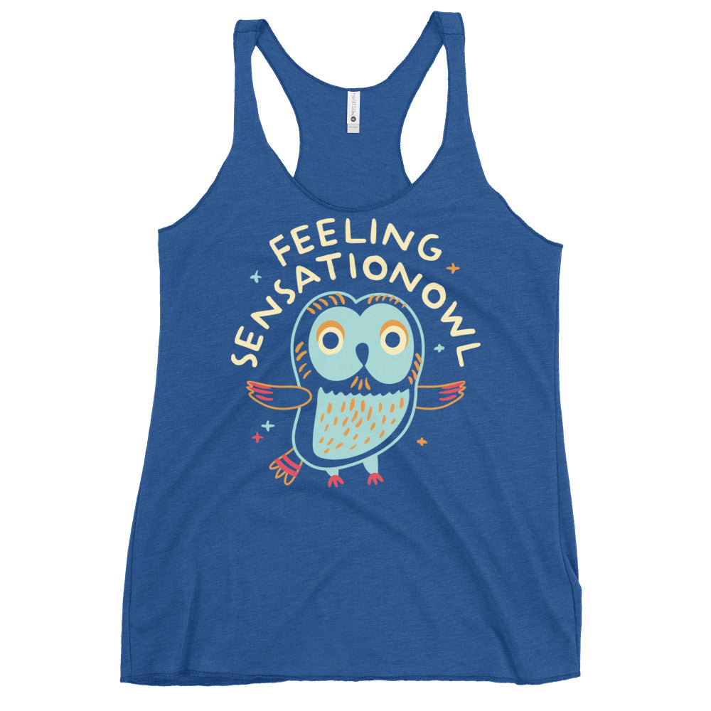 Feeling Sensationowl Women's Racerback Tank