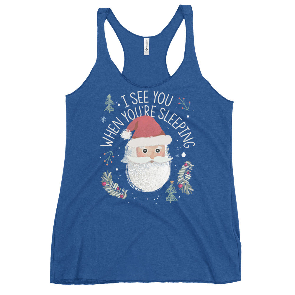 I See You When You're Sleeping Women's Racerback Tank
