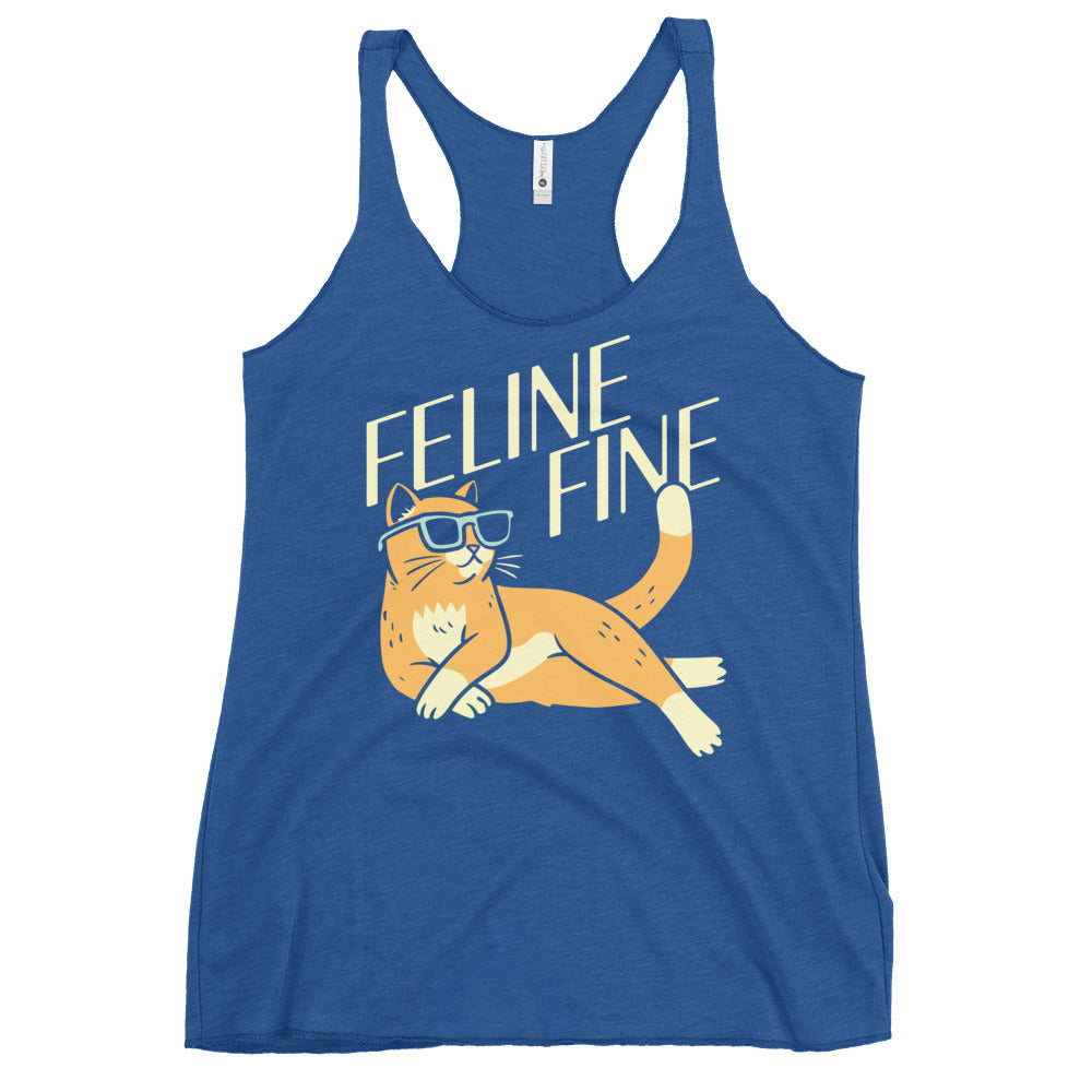 Feline Fine Women's Racerback Tank
