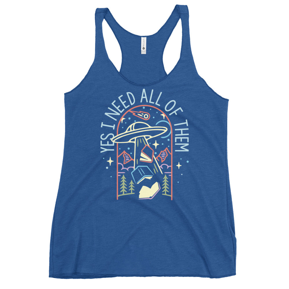 Yes I Need All Of Them Women's Racerback Tank