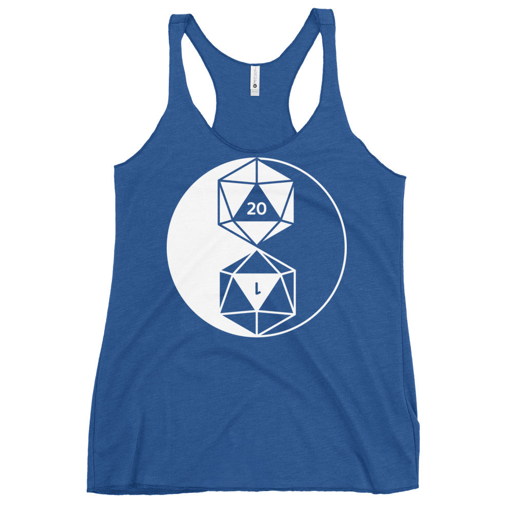 Dice Yin Yang Women's Racerback Tank