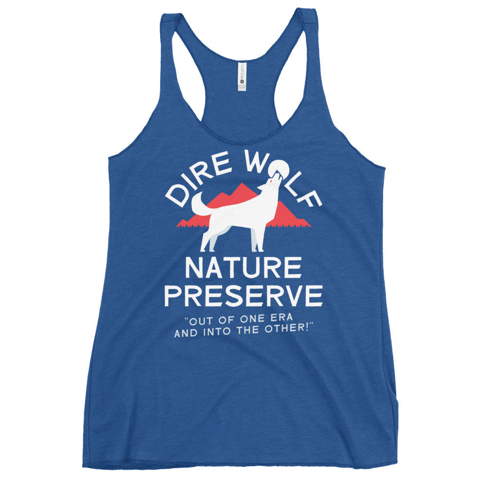 Dire Wolf Nature Preserve Women's Racerback Tank