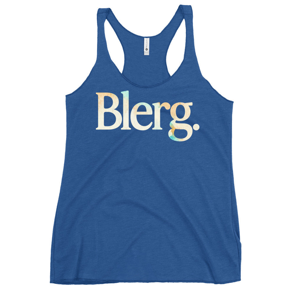 Blerg Women's Racerback Tank