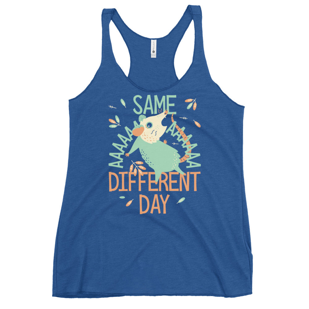 Same Aaaa Different Day Women's Racerback Tank