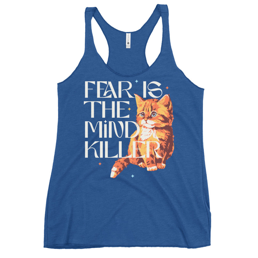Fear Is The Mind Killer Cat Women's Racerback Tank