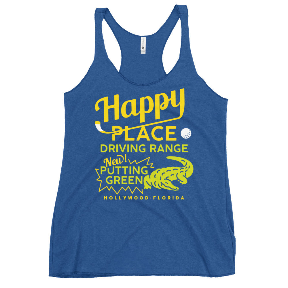 Happy Place Driving Range Women's Racerback Tank