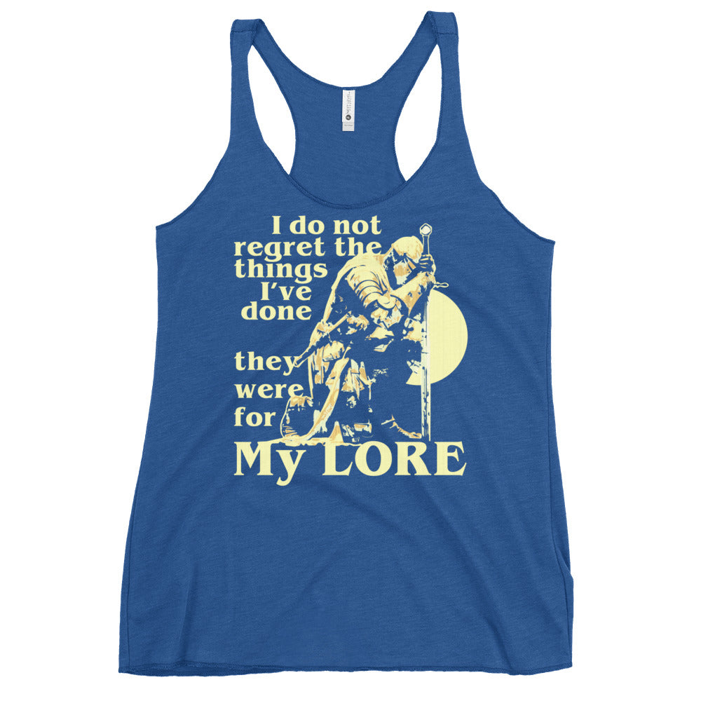 They Were For My Lore Women's Racerback Tank
