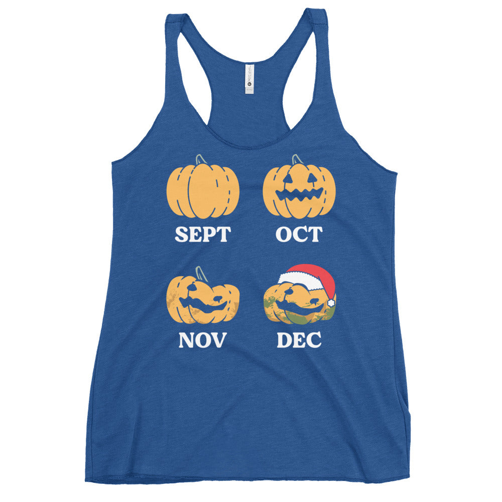 Pumpkin Months Women's Racerback Tank