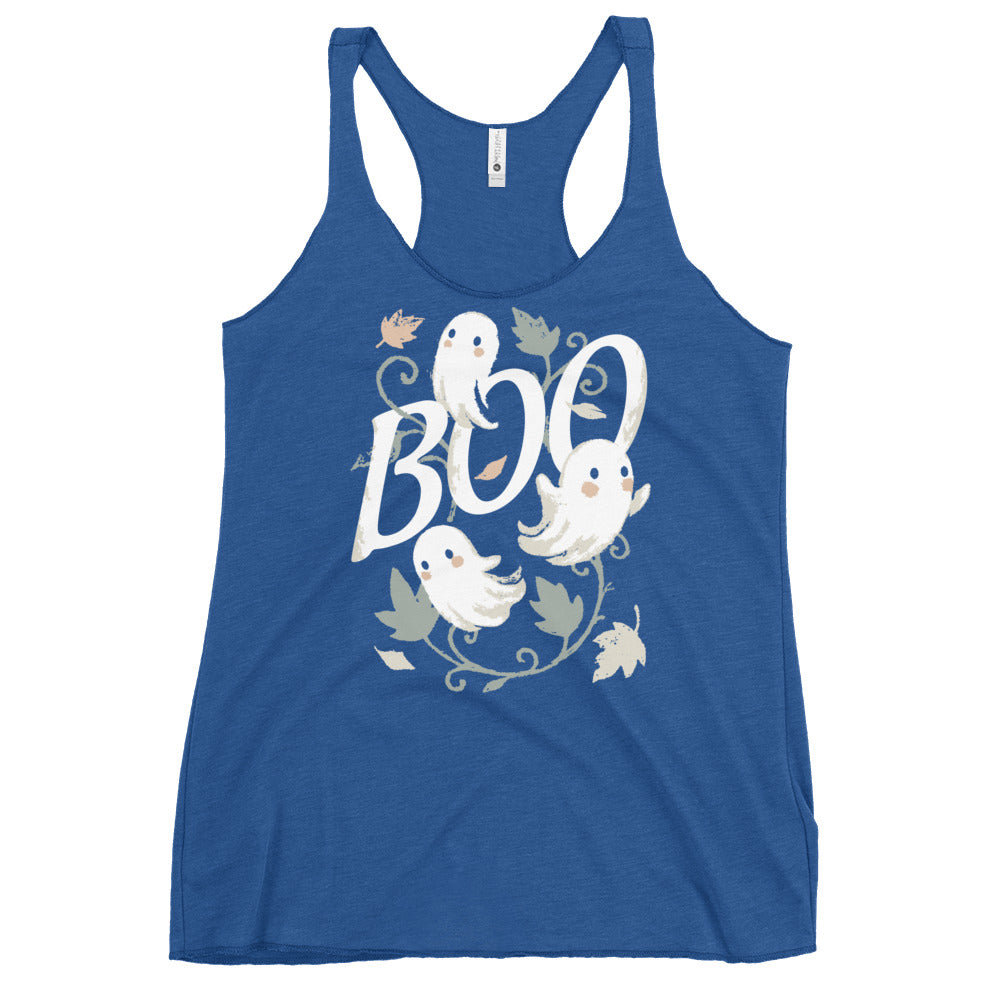 Boo Ghosts Women's Racerback Tank