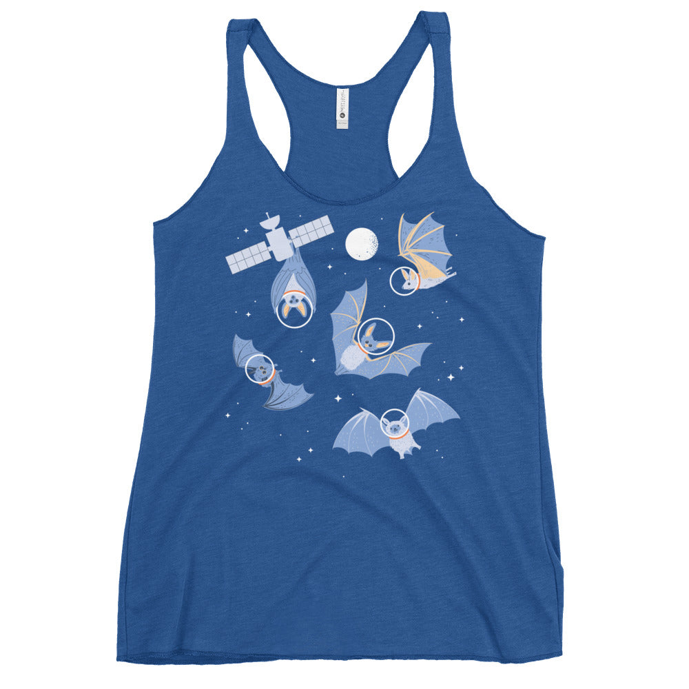 Bats In Space Women's Racerback Tank