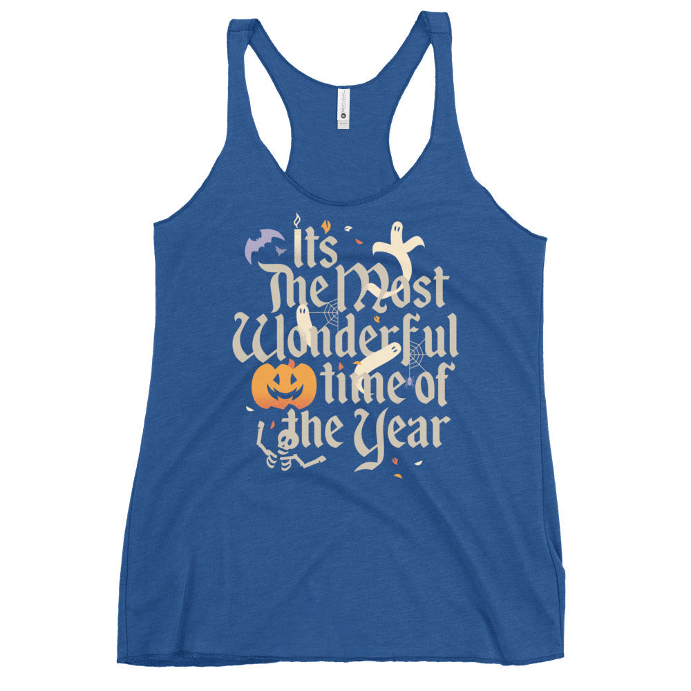 It's The Most Wonderful Time Of The Year Halloween Women's Racerback Tank