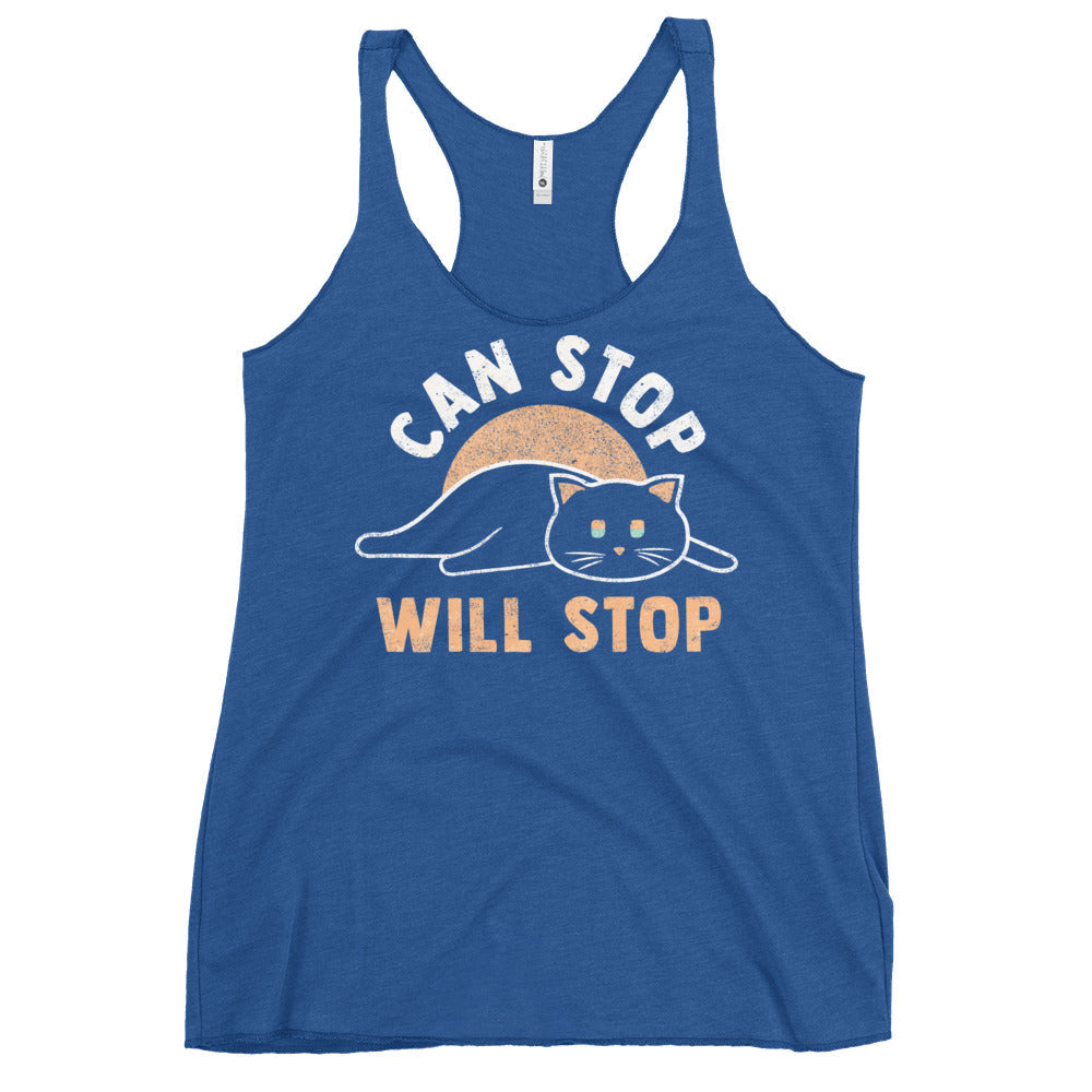 Can Stop Will Stop Women's Racerback Tank