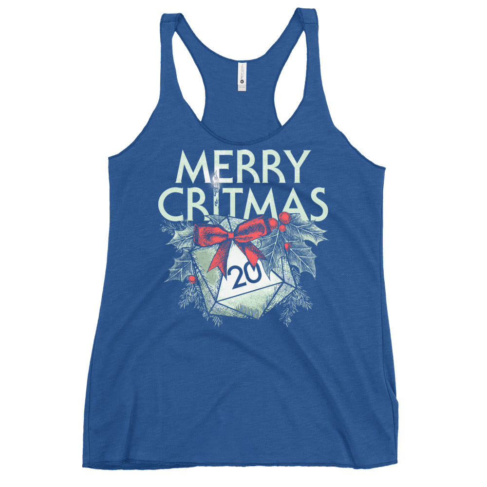 Merry Critmas Women's Racerback Tank