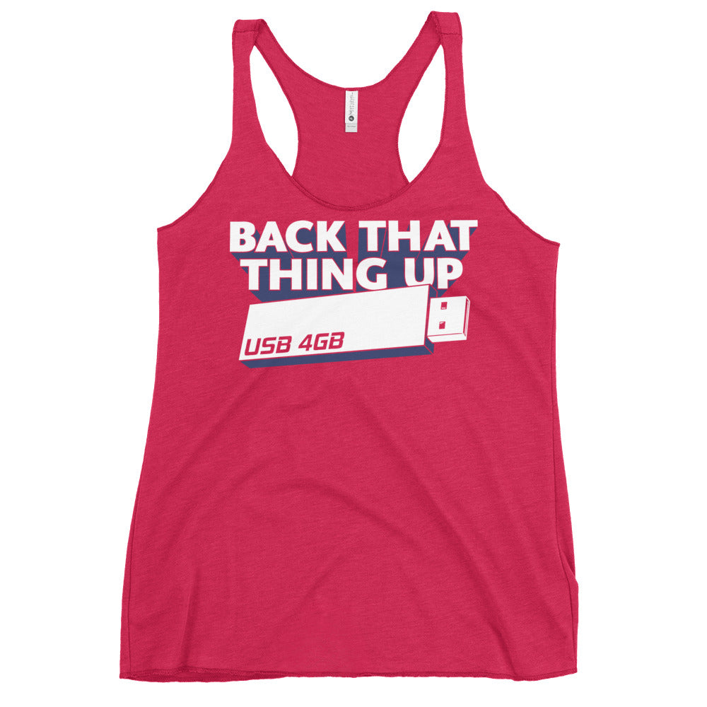 Back That Thing Up Women's Racerback Tank