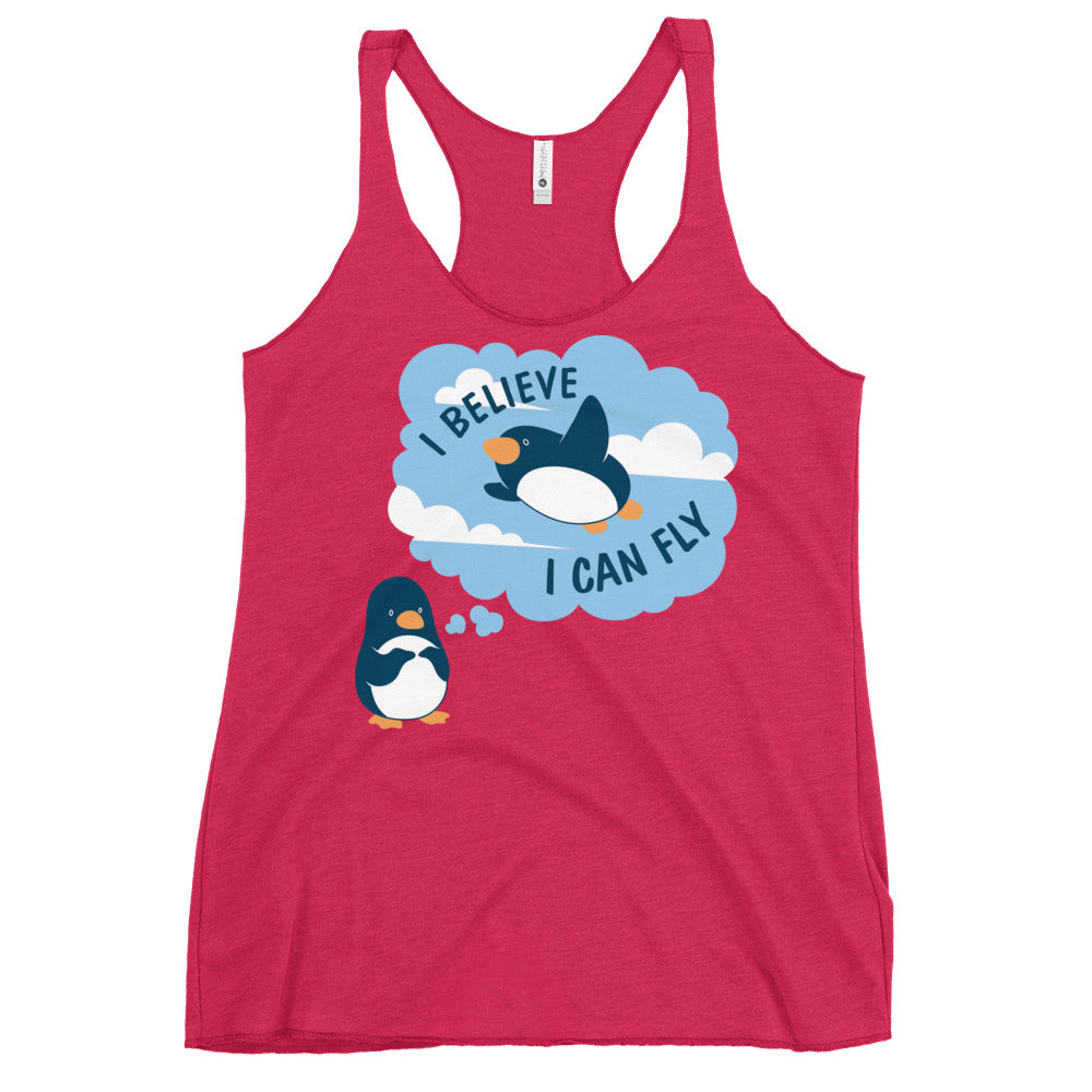 I Believe I Can Fly Women's Racerback Tank