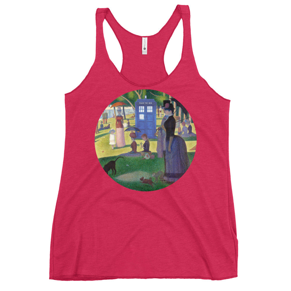 Tardis On La Grande Women's Racerback Tank