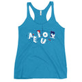 Vowel Party Time Women's Racerback Tank