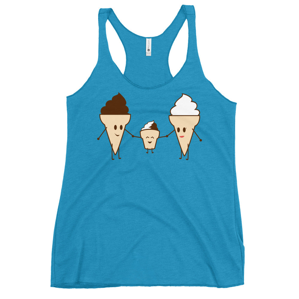 Ice Cream Family Women's Racerback Tank