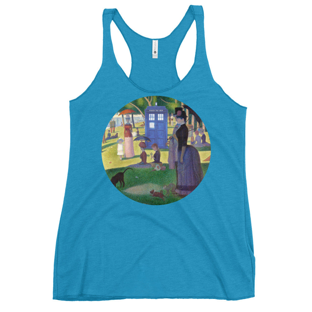 Tardis On La Grande Women's Racerback Tank