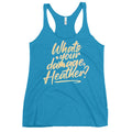 What's Your Damage, Heather? Women's Racerback Tank
