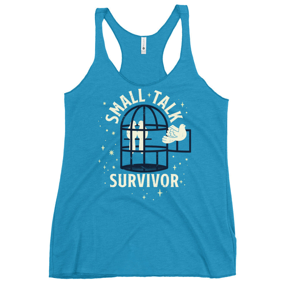 Small Talk Survivor Women's Racerback Tank