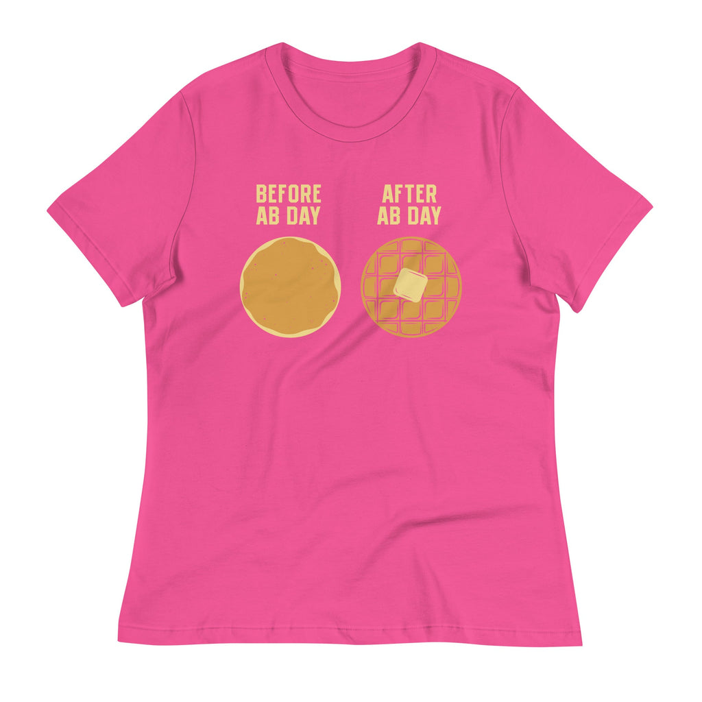 Before Ab Day After Ab Day Women's Signature Tee