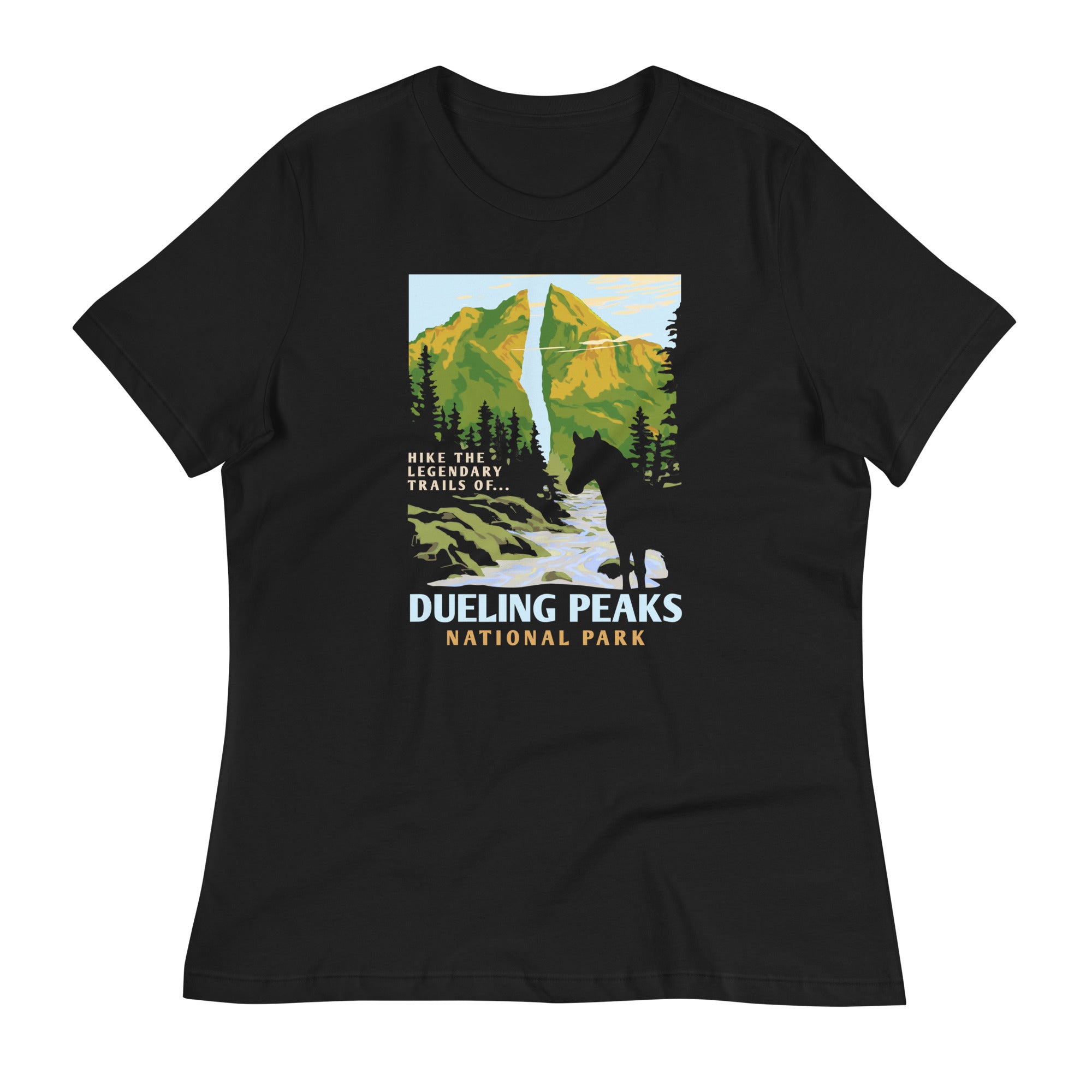 Dueling Peaks National Park Women's Signature Tee