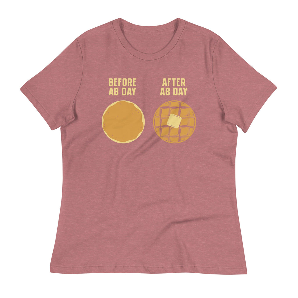 Before Ab Day After Ab Day Women's Signature Tee