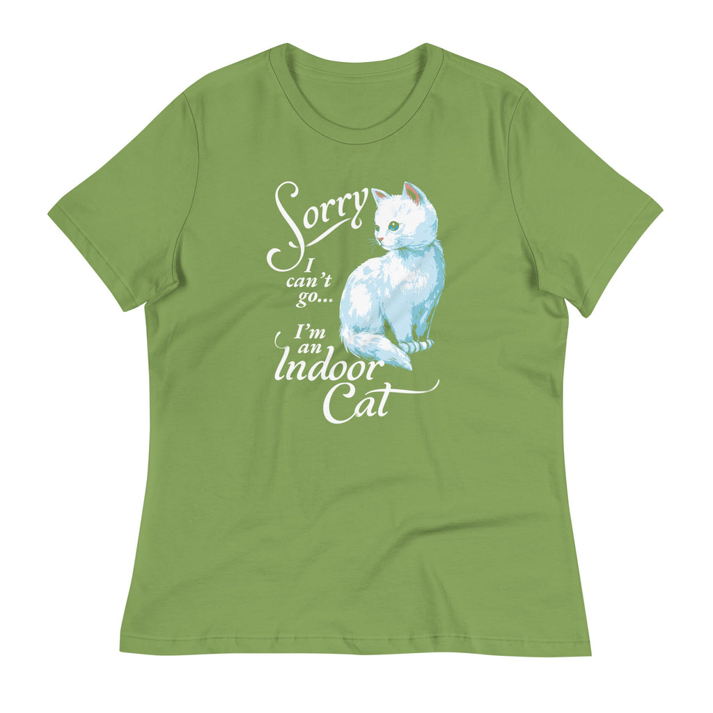Sorry I Can't Go I'm An Indoor Cat Women's Signature Tee