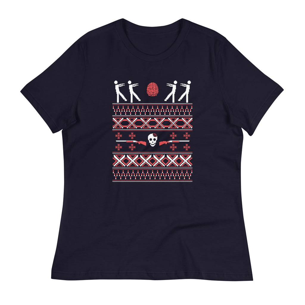 Zombie Christmas Sweater Women's Signature Tee