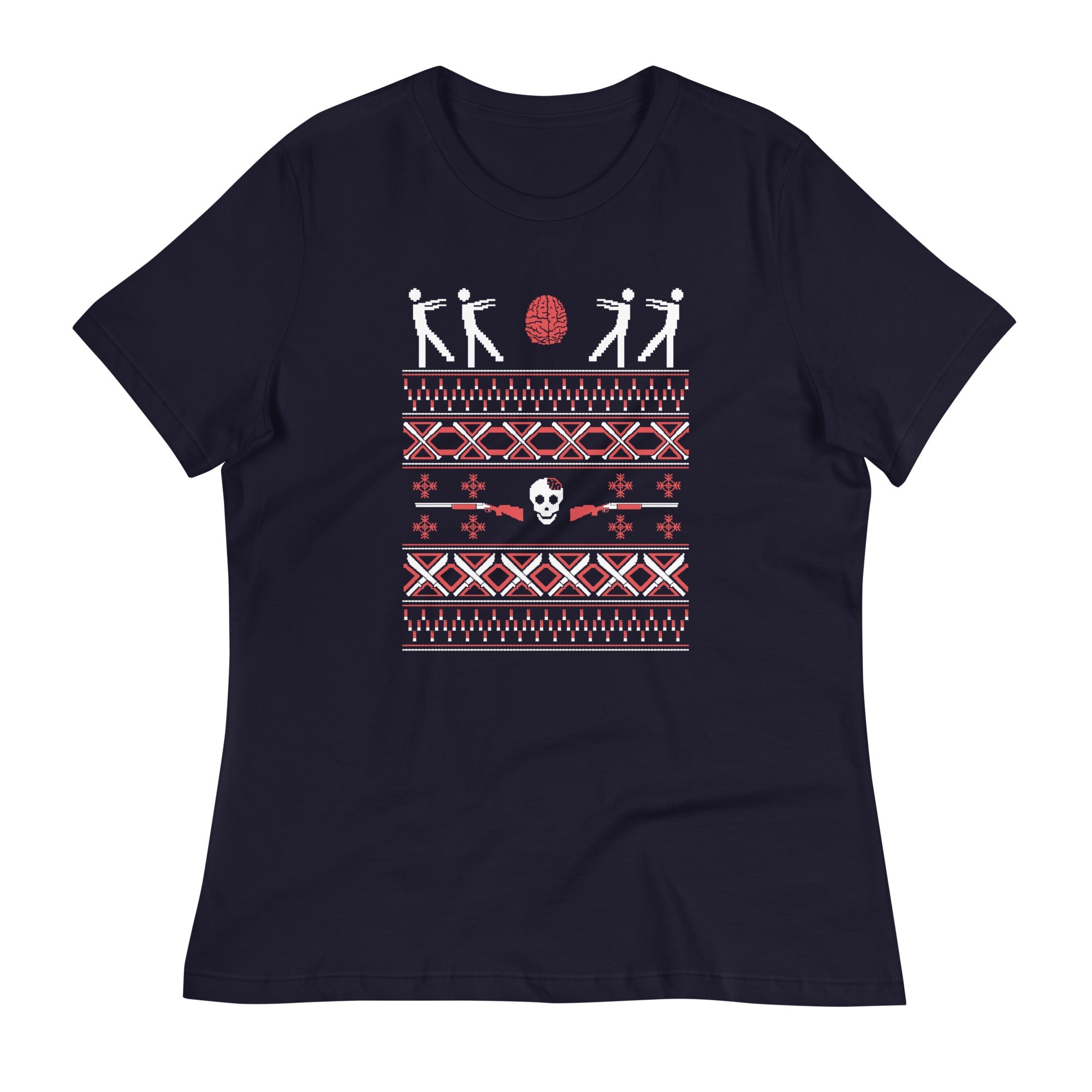 Zombie Christmas Sweater Women's Signature Tee