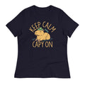Keep Calm And Capy On Women's Signature Tee