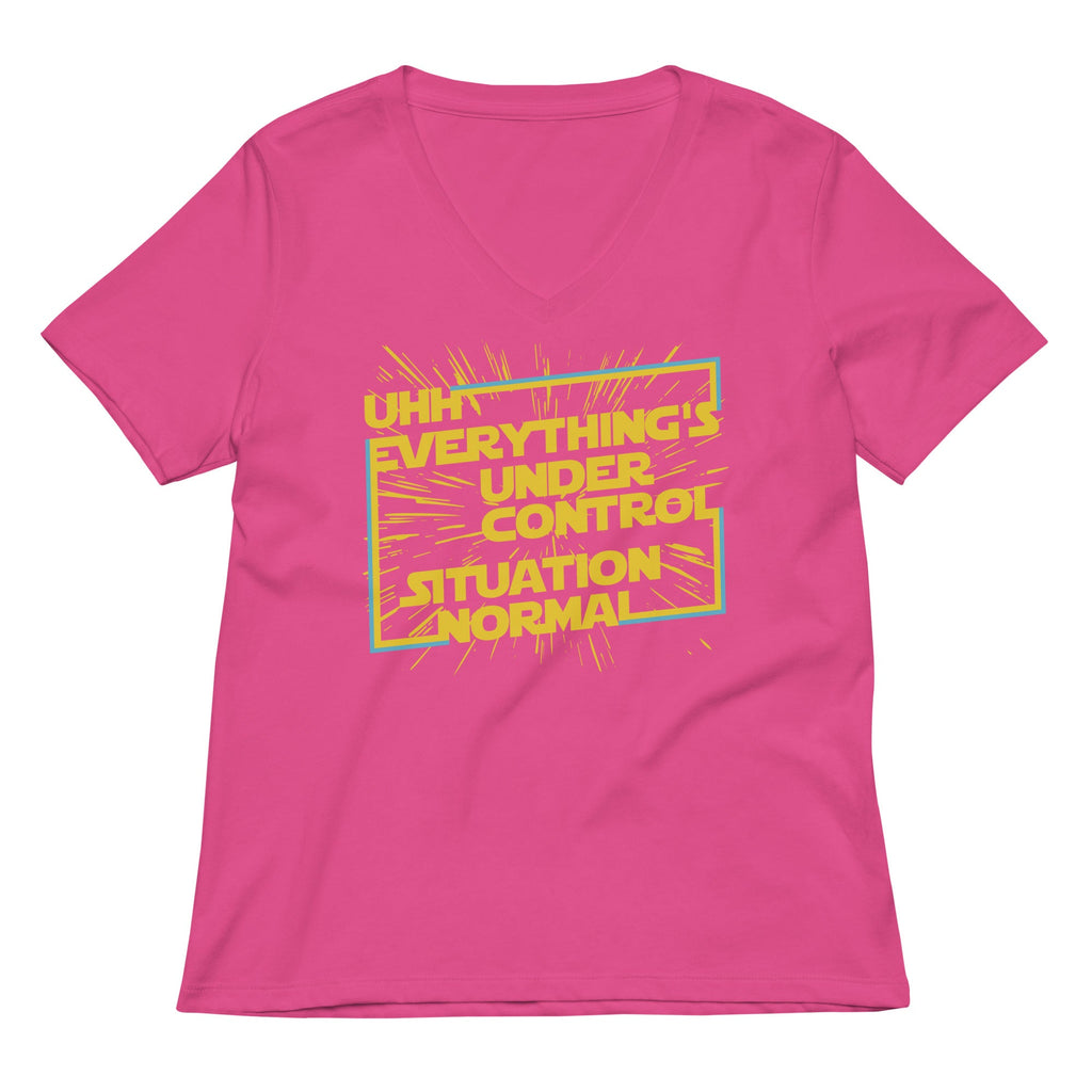 Everything's Under Control Situation Normal Women's V-Neck Tee