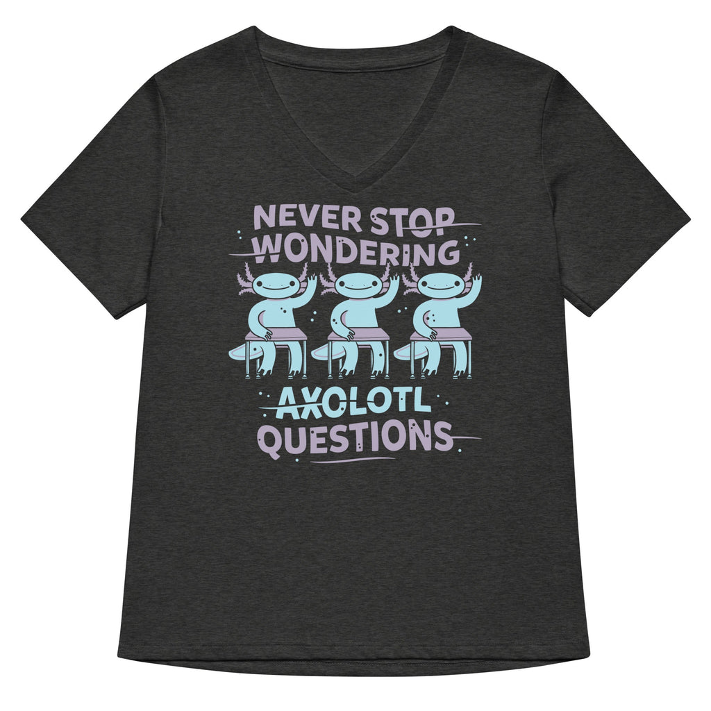 Axolotl Questions Women's V-Neck Tee