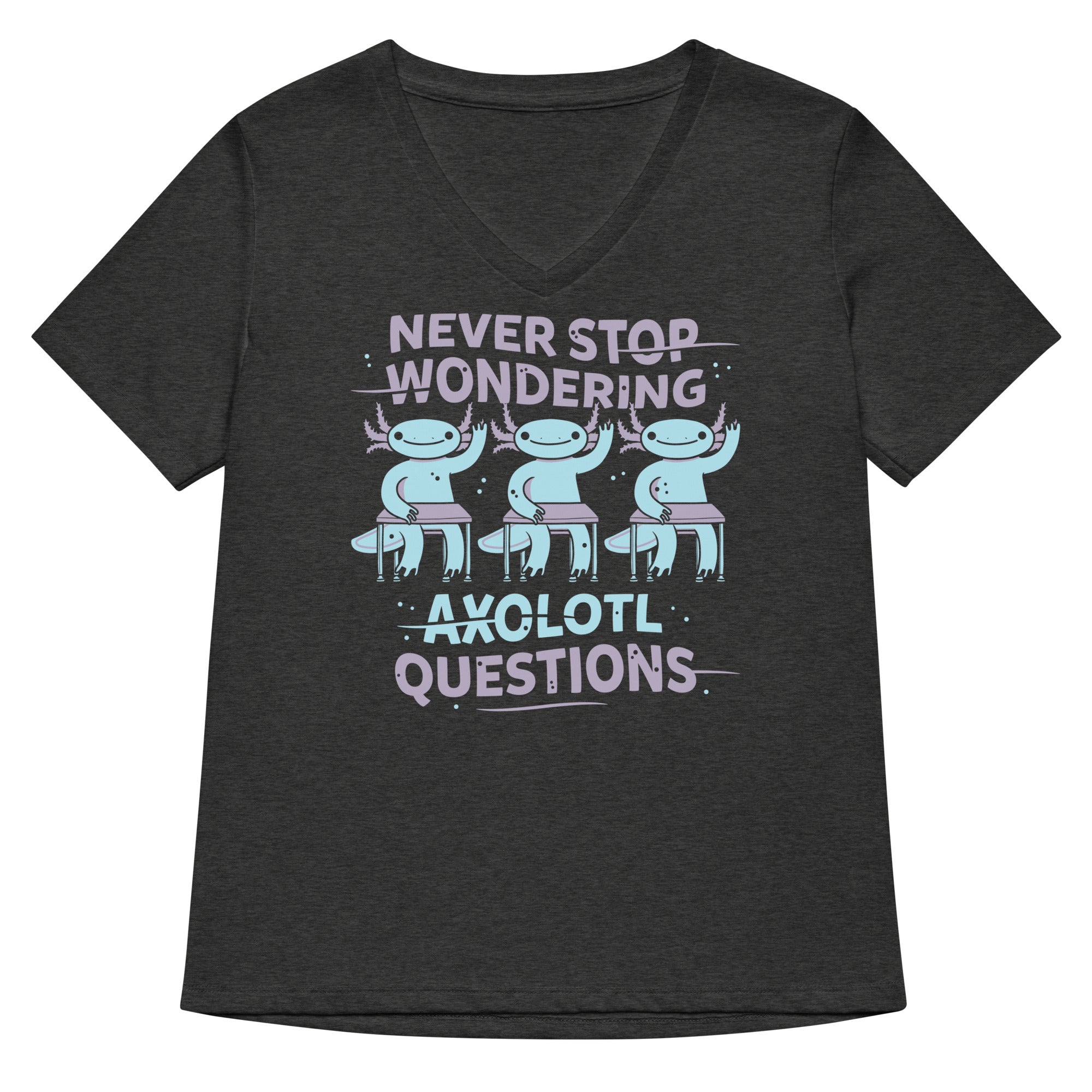 Axolotl Questions Women's V-Neck Tee
