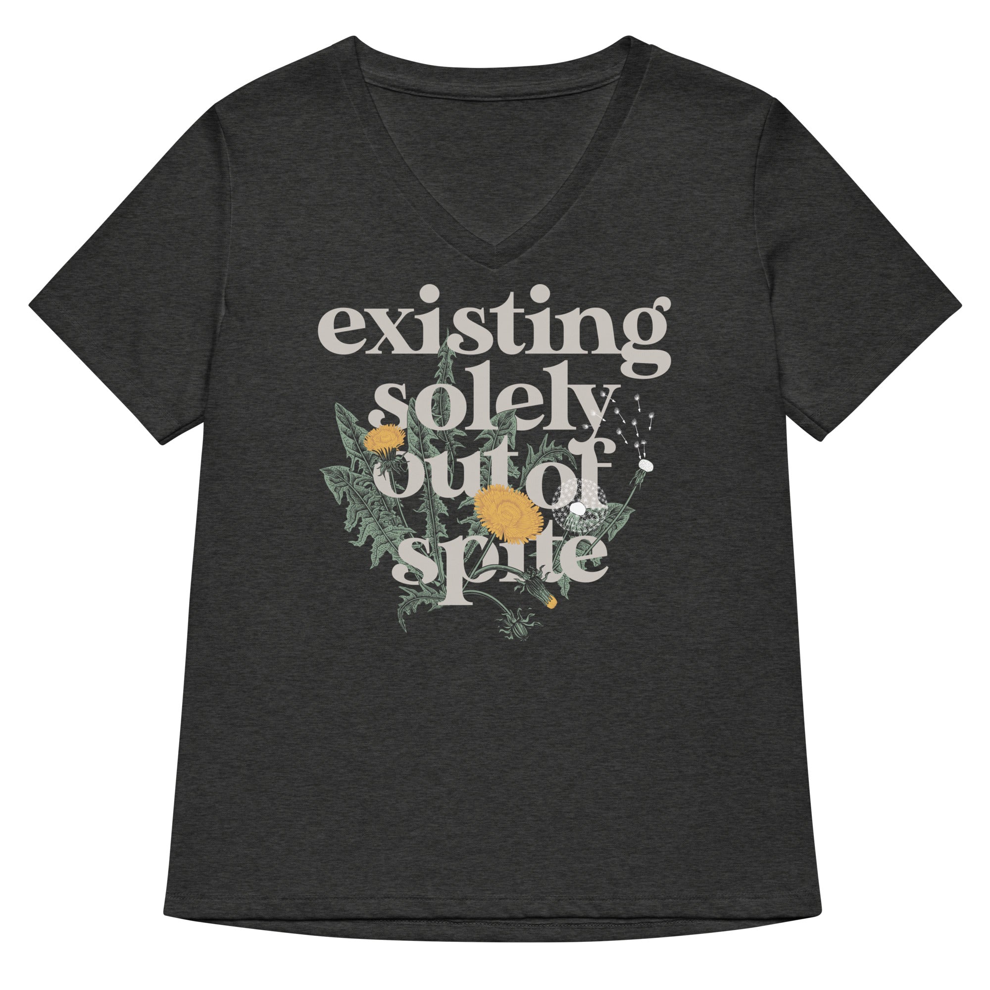 Existing Solely Out Of Spite Women's V-Neck Tee