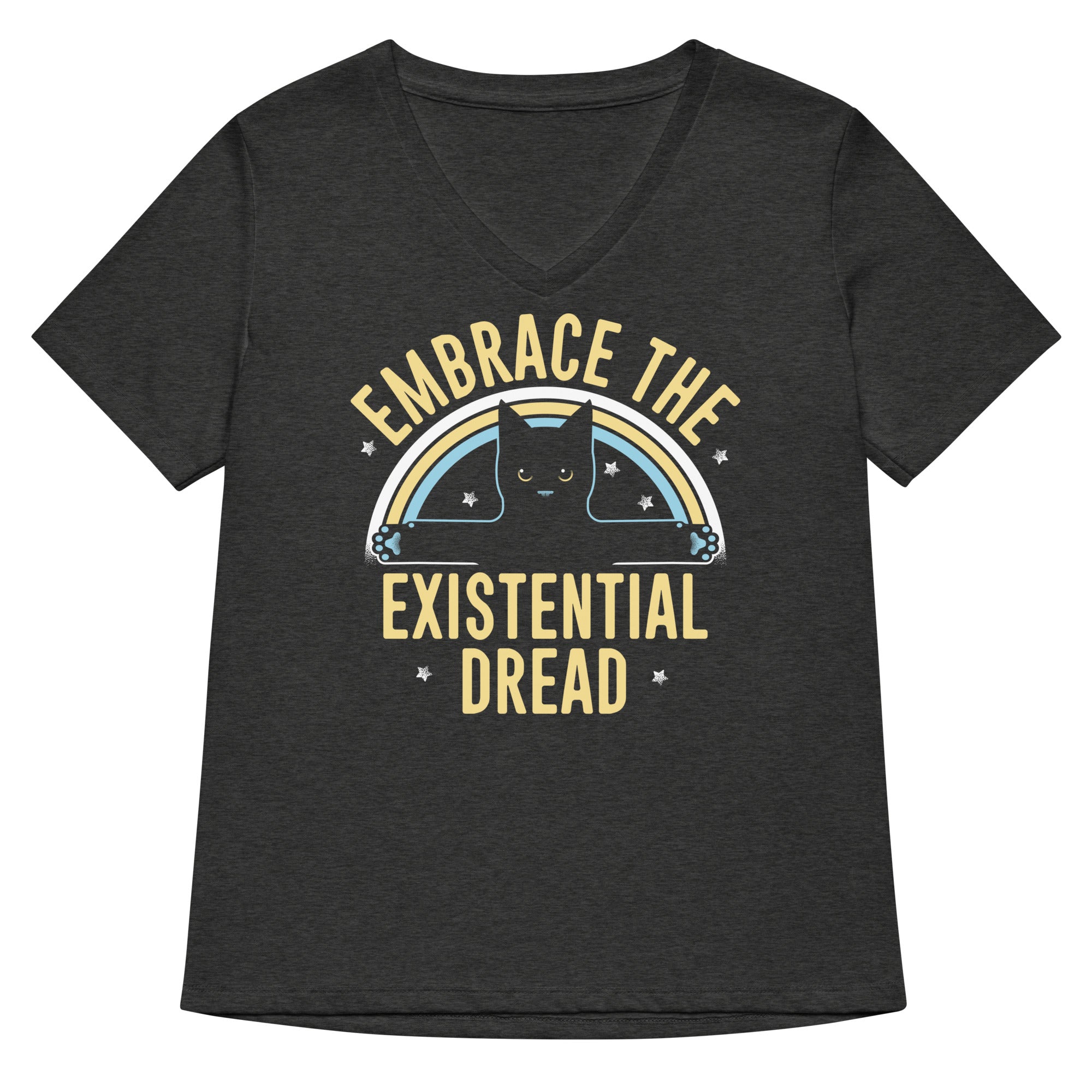 Embrace The Existential Dread Women's V-Neck Tee