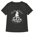 Run Away Women's V-Neck Tee