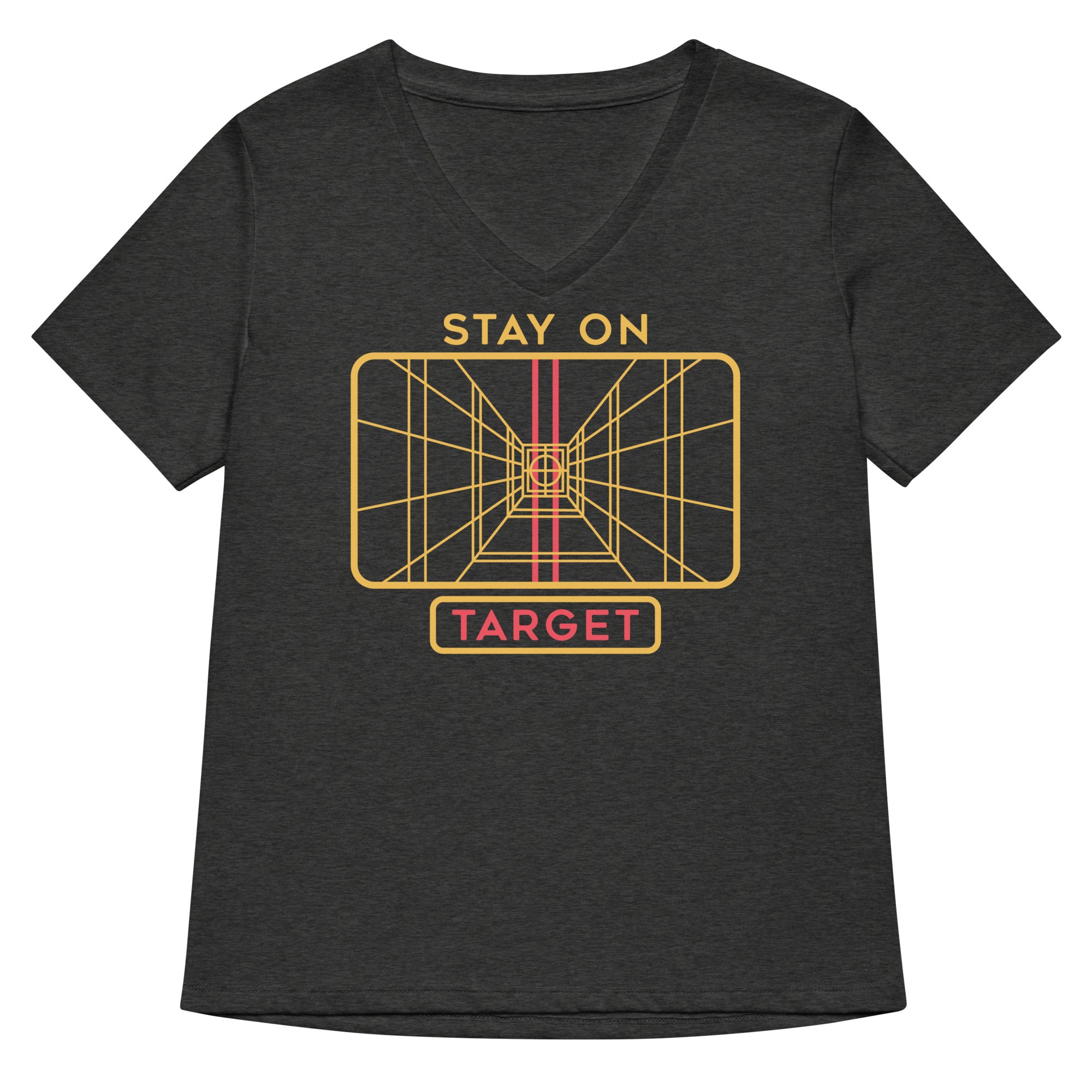 Stay On Target Women's V-Neck Tee