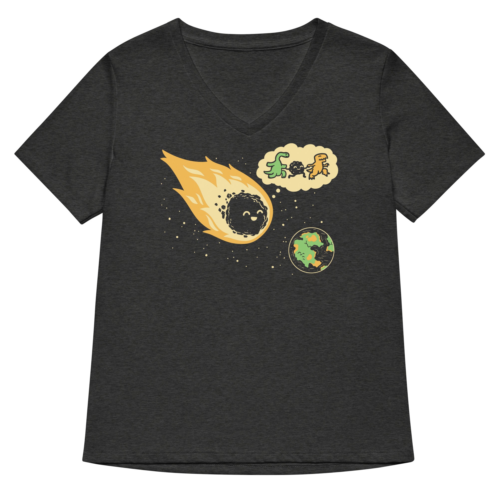 Meteor And Friends Women's V-Neck Tee