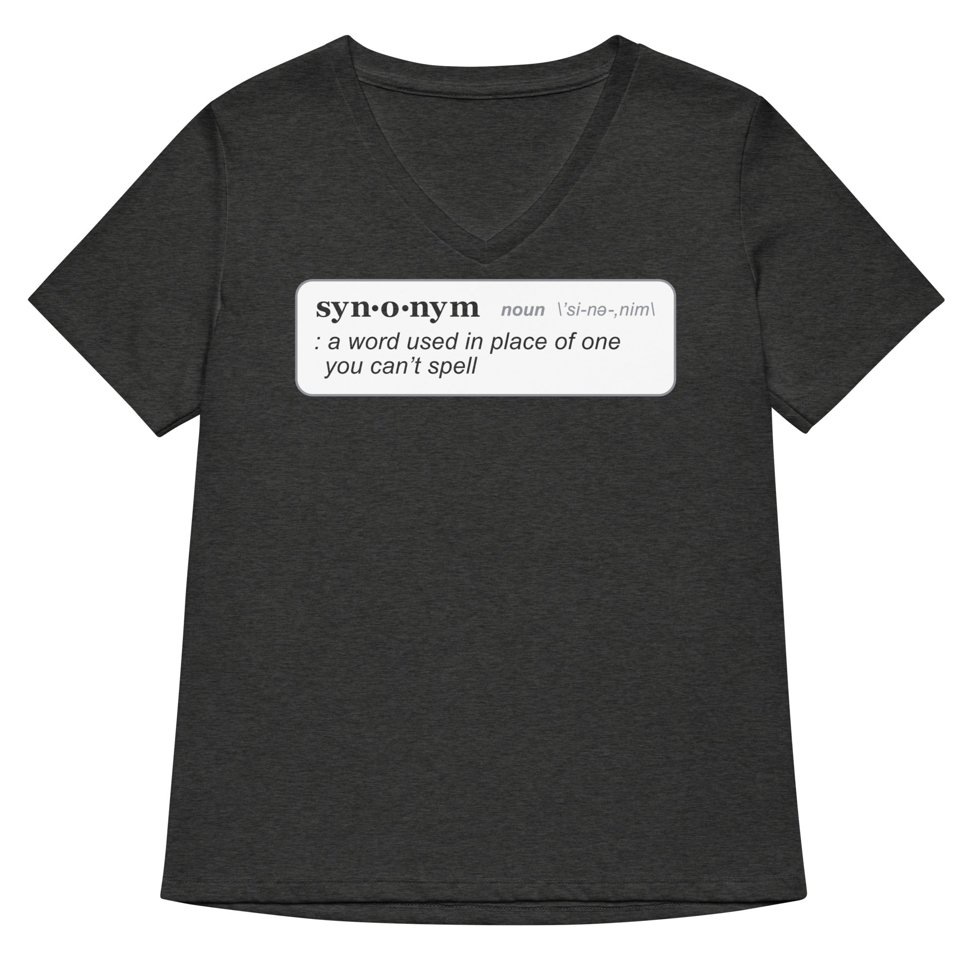 Synonym Definition Women's V-Neck Tee