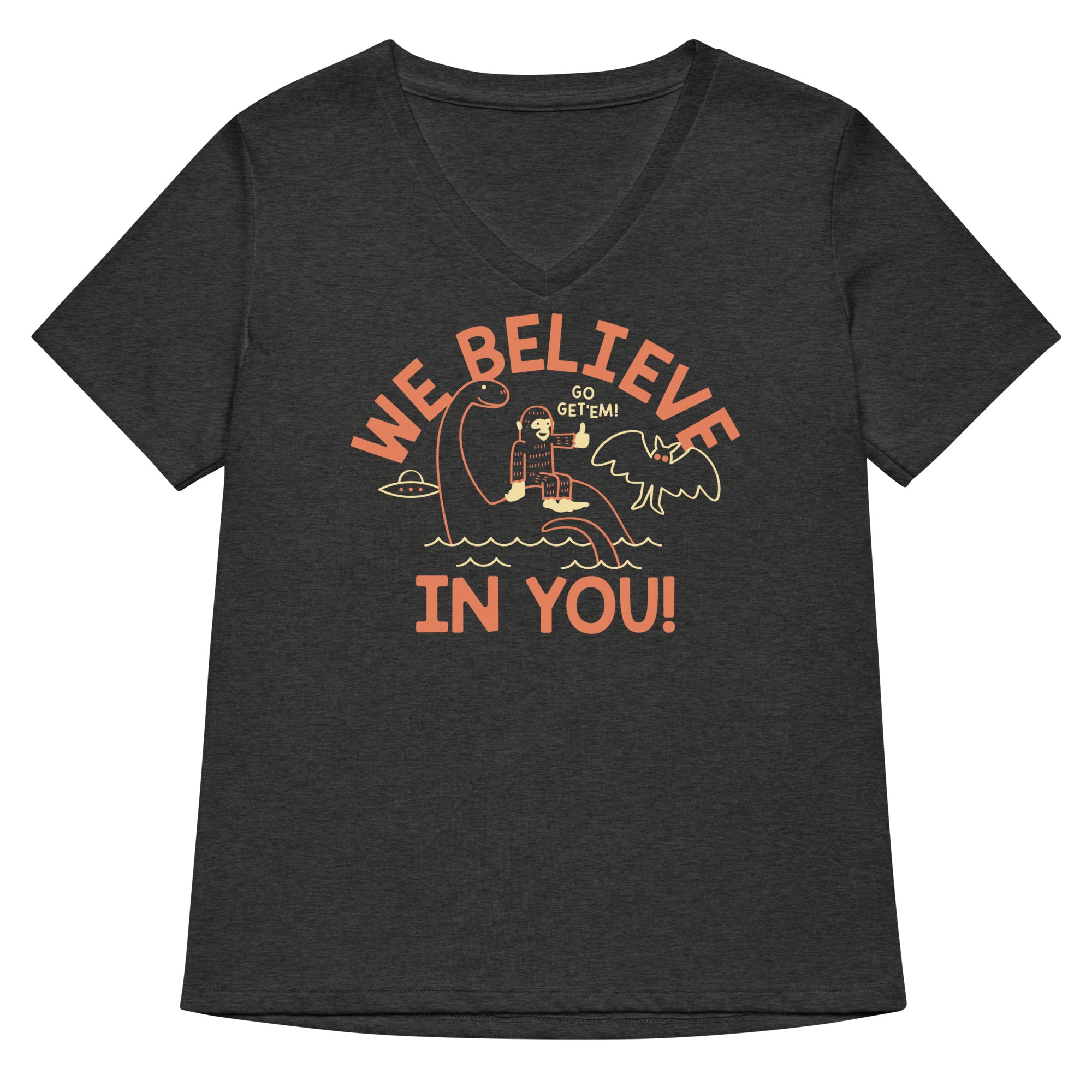 We Believe In You Women's V-Neck Tee