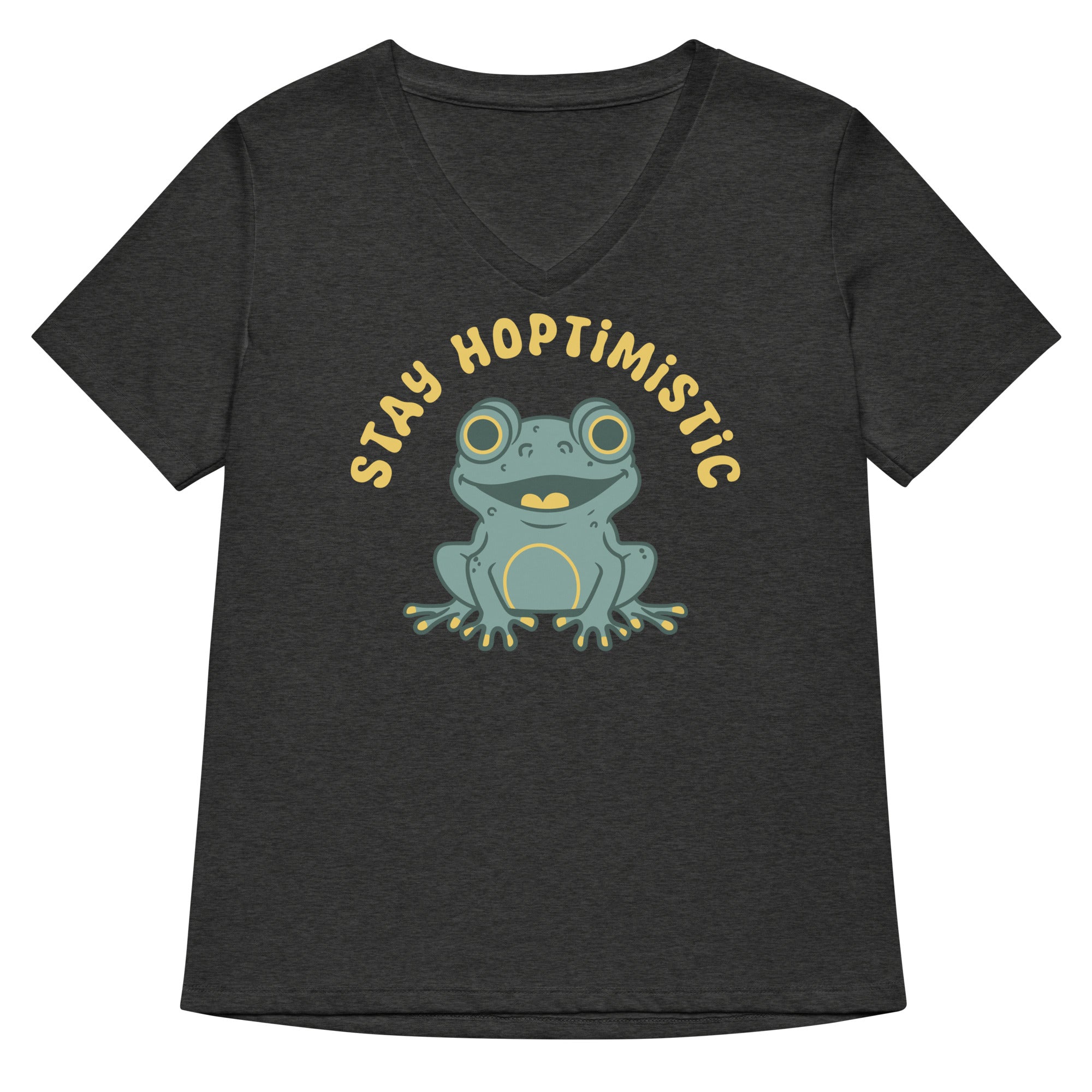 Stay Hoptimistic Women's V-Neck Tee