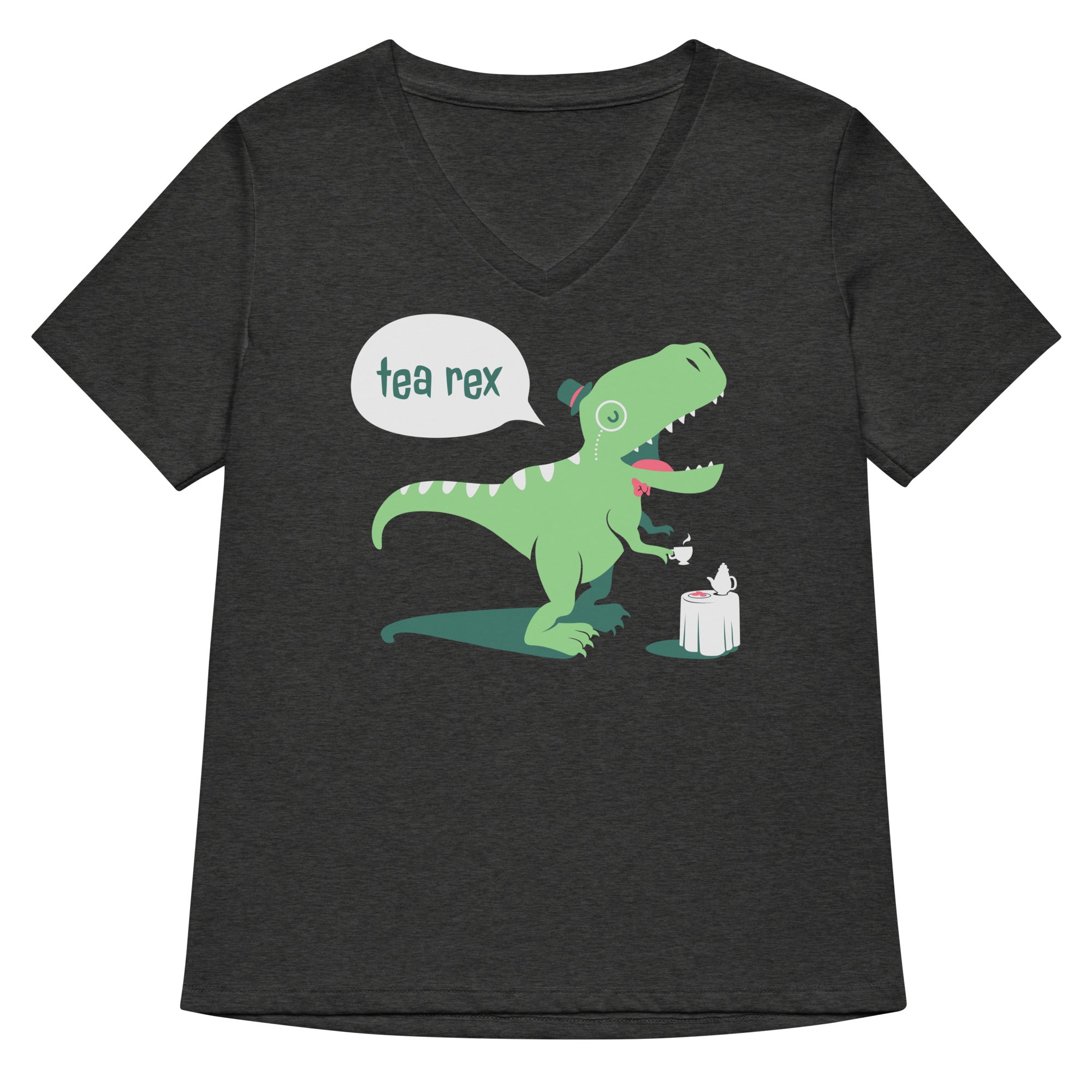 Tea Rex Women's V-Neck Tee