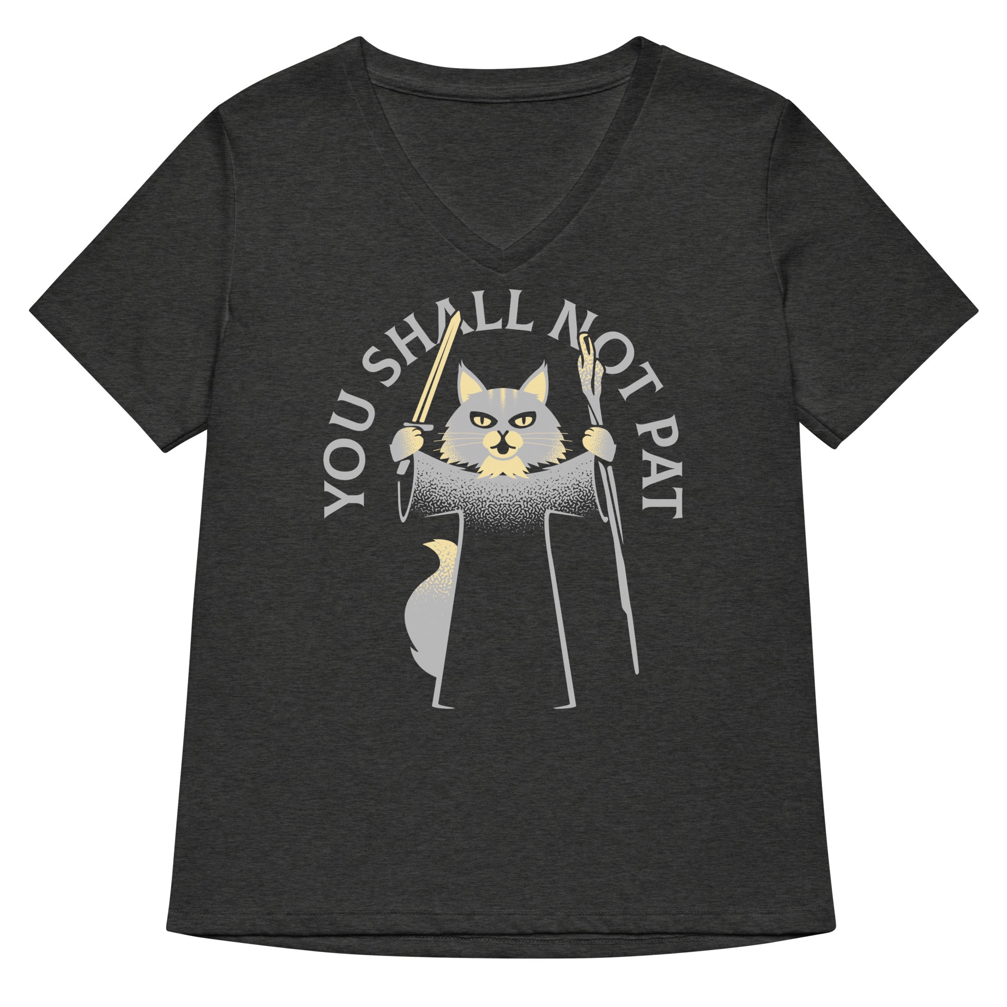 You Shall Not Pat Women's V-Neck Tee