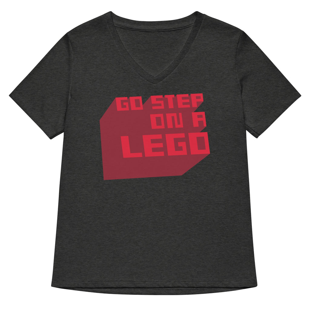 Go Step On A Lego Women's V-Neck Tee