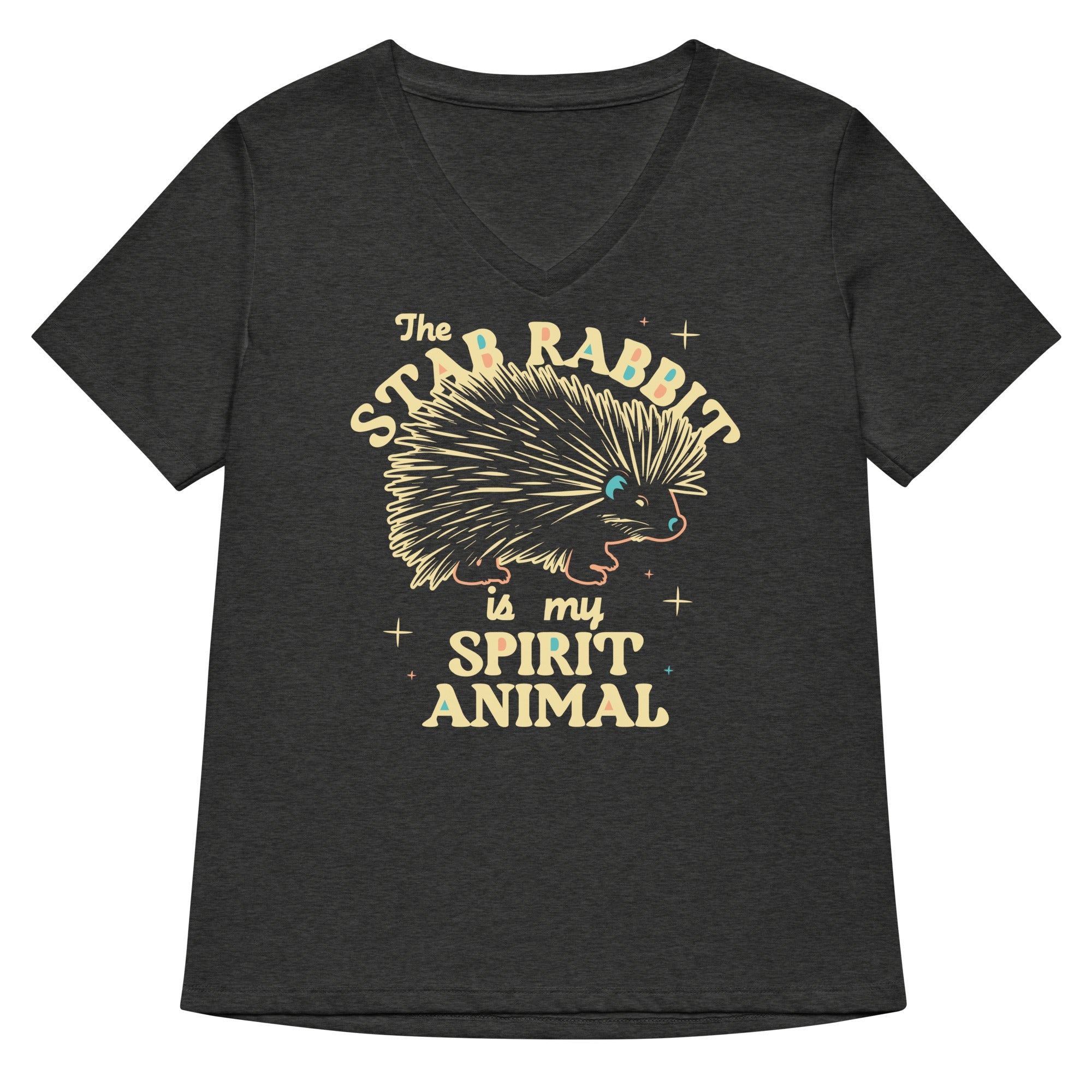 The Stab Rabbit Is My Spirit Animal Women's V-Neck Tee