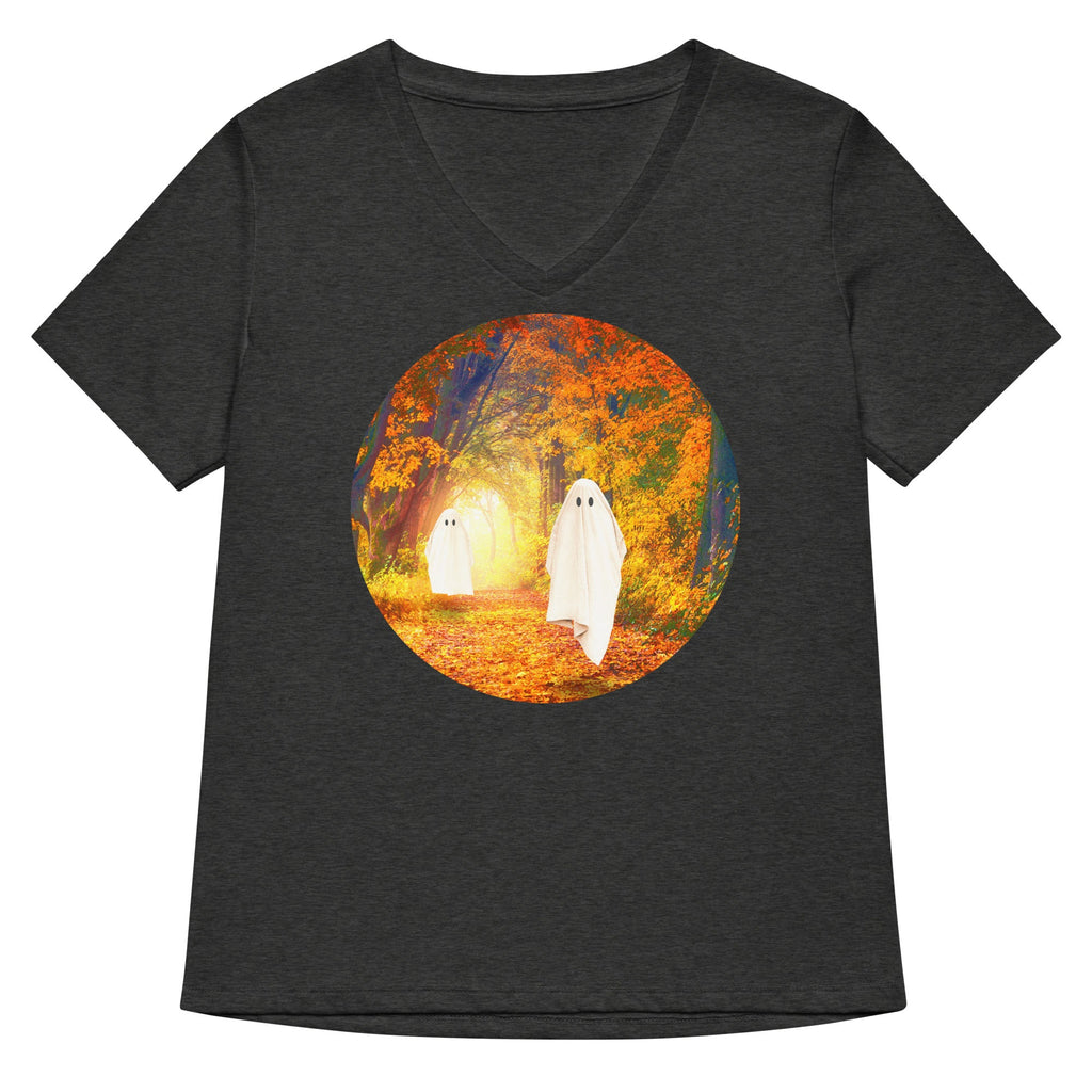 Autumn Ghosts Women's V-Neck Tee